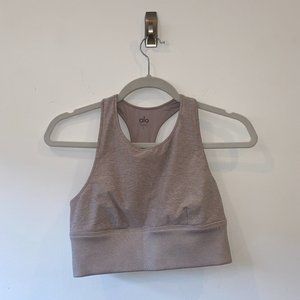 Alo Yoga AloSoft Purple Sports Bra/Crop Top